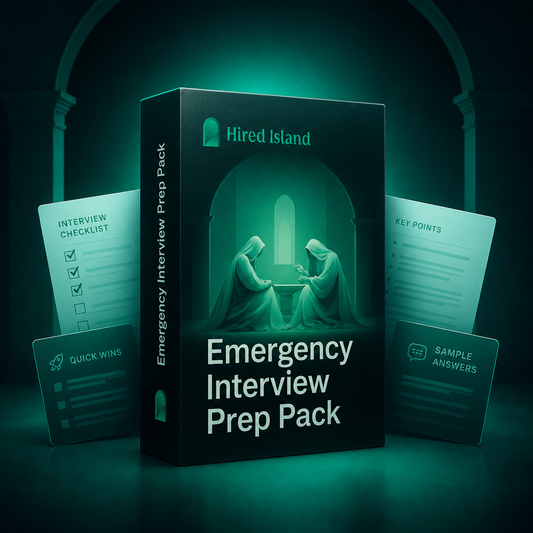 Emergency Interview Prep Pack (DIY)